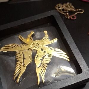 Gold Bird Brooch